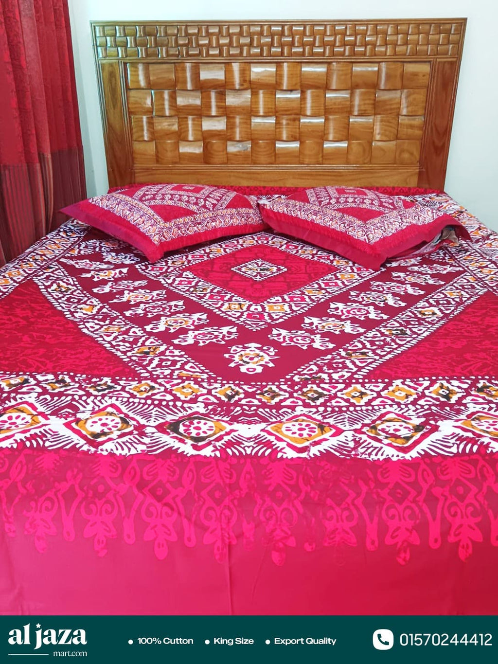 Premium Cotton Bedsheet with Two Pillow Covers