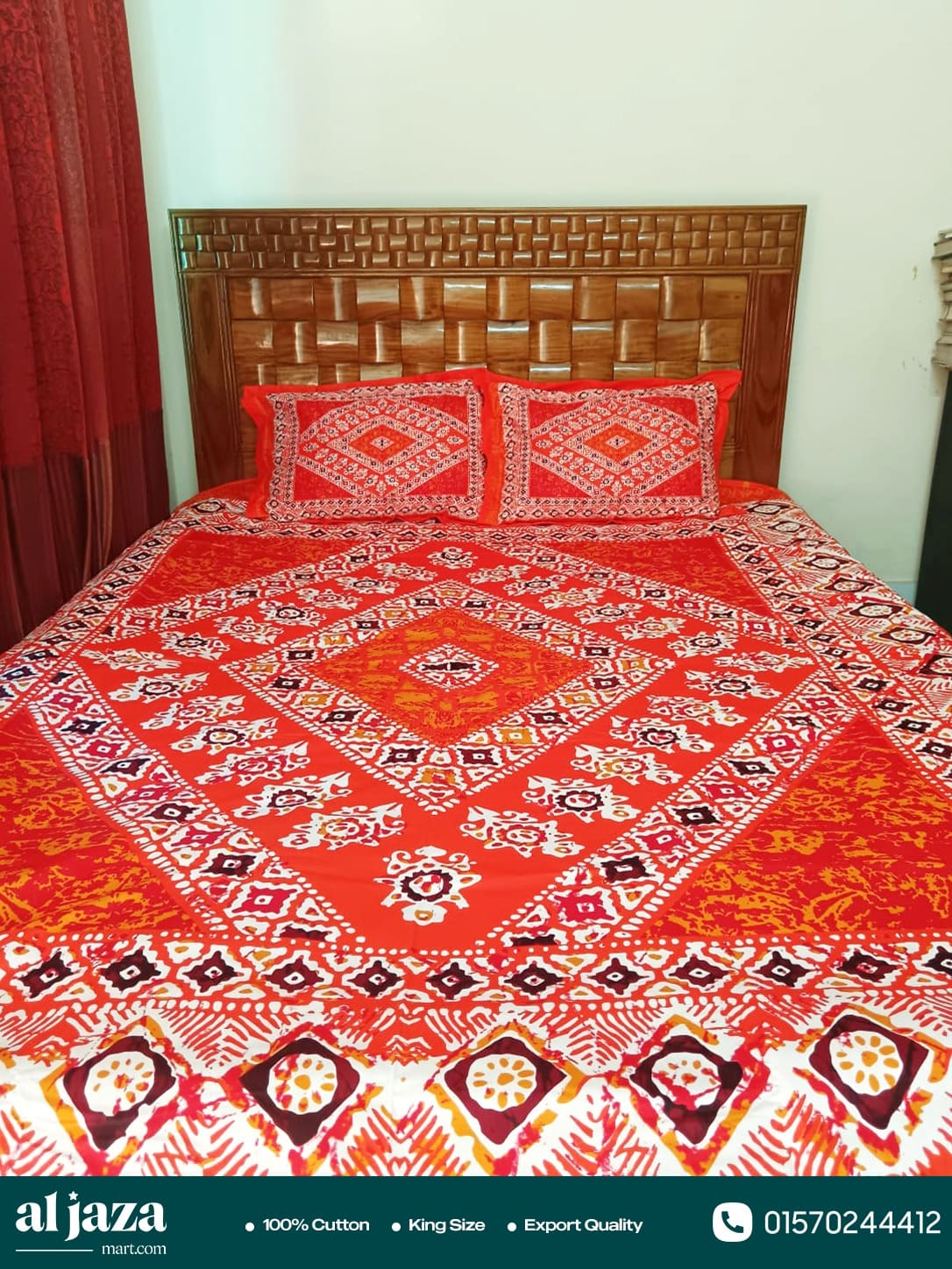 Premium Cotton Bedsheet with Two Pillow Covers