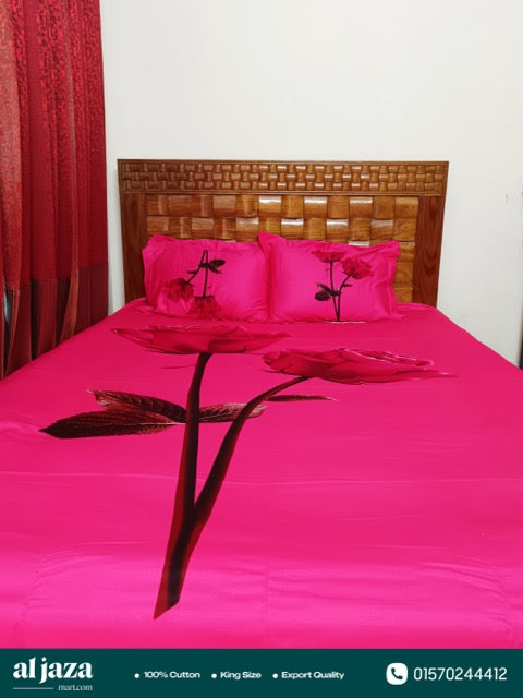 Premium Cotton Bedsheet with Two Pillow Covers