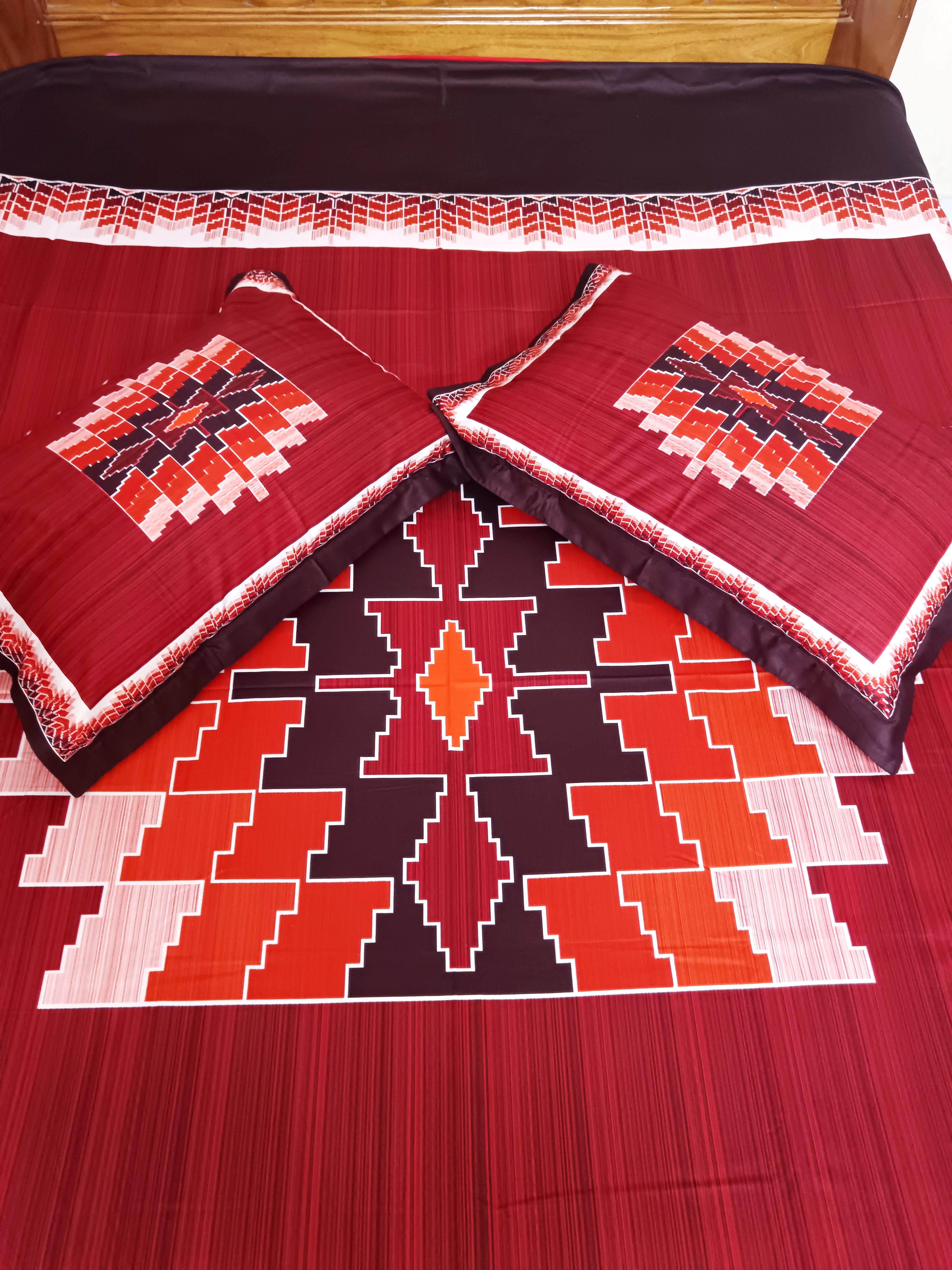 Premium Cotton Bedsheet with Two Pillow Covers