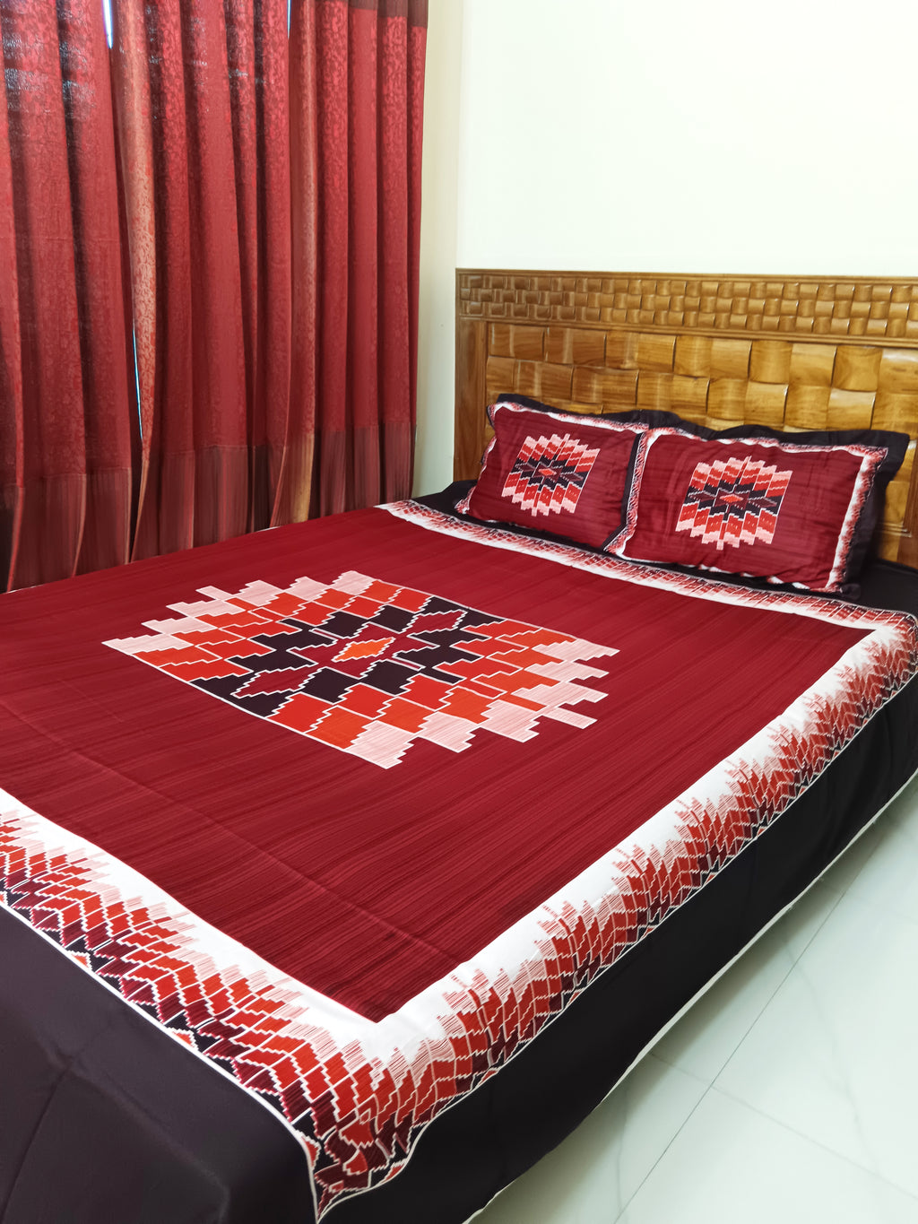 Premium Cotton Bedsheet with Two Pillow Covers