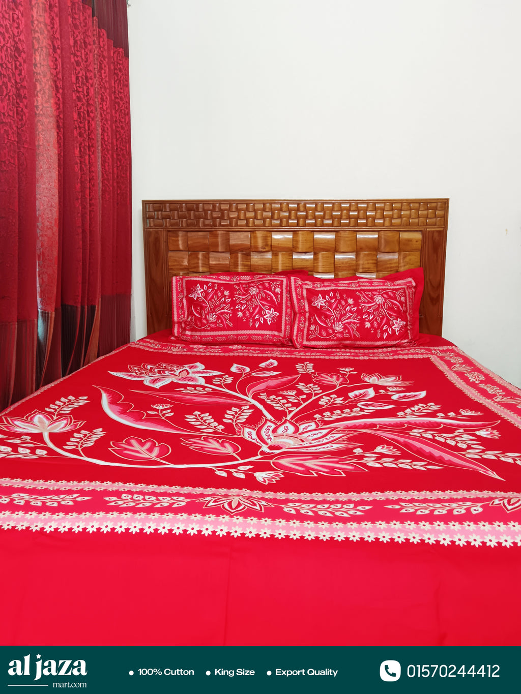 Premium Cotton Bedsheet with Two Pillow Covers