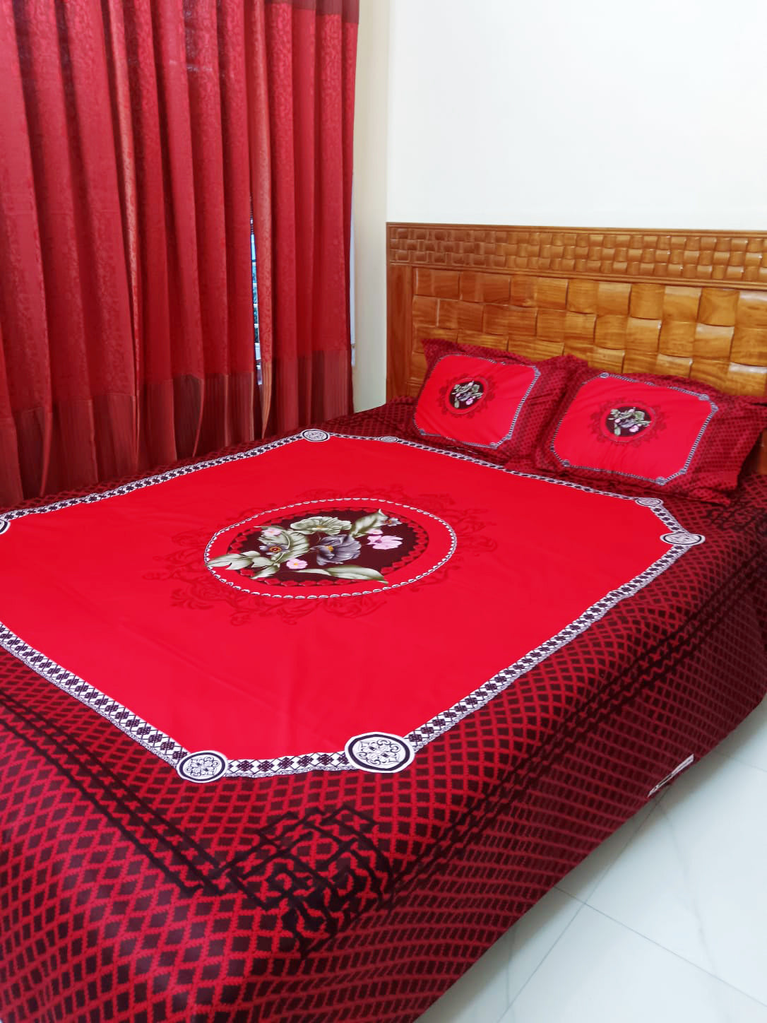 Premium Cotton Bedsheet with Two Pillow Covers