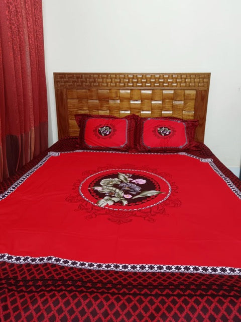 Premium Cotton Bedsheet with Two Pillow Covers