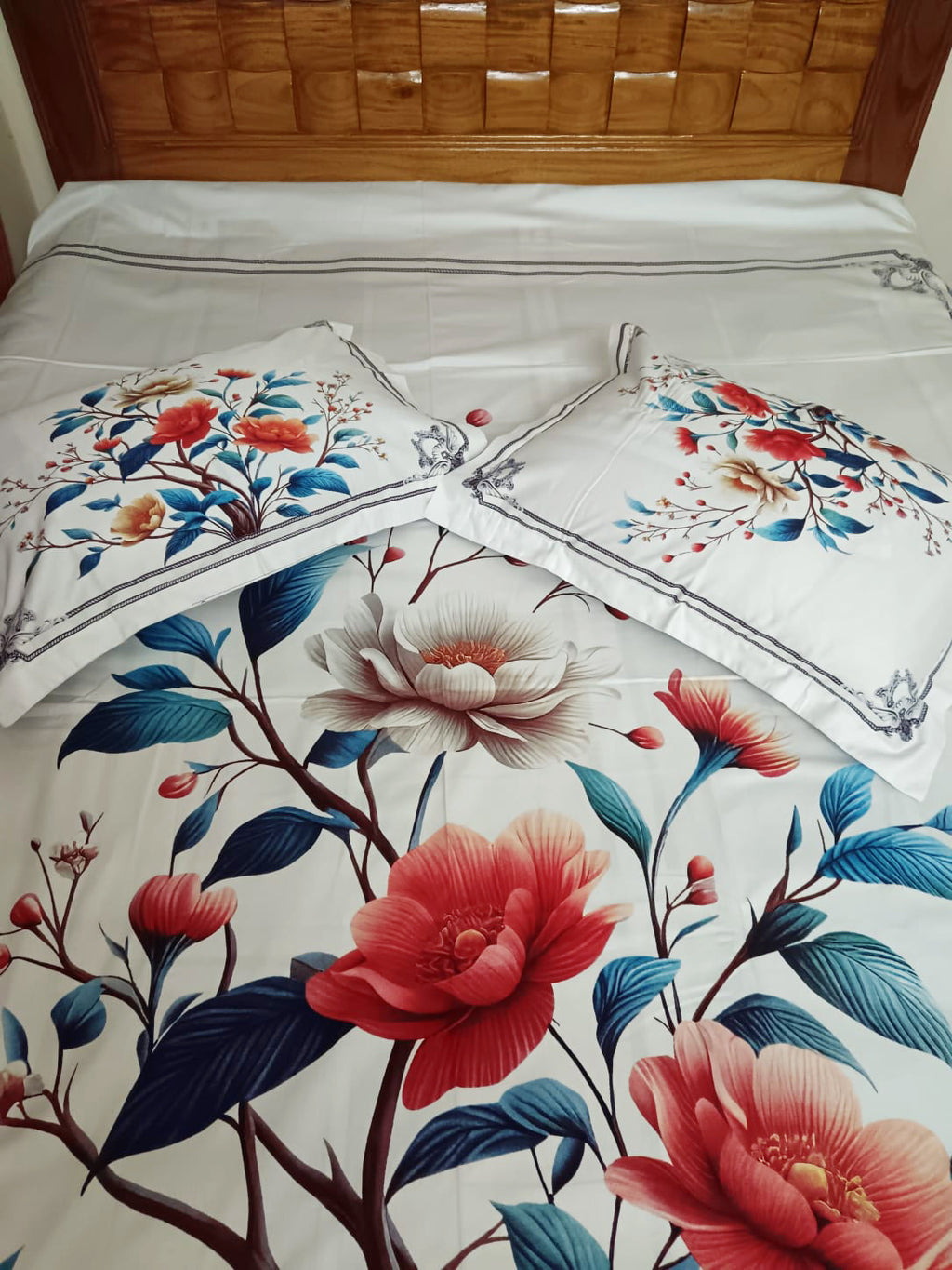 Premium Cotton Bedsheet with Two Pillow Covers