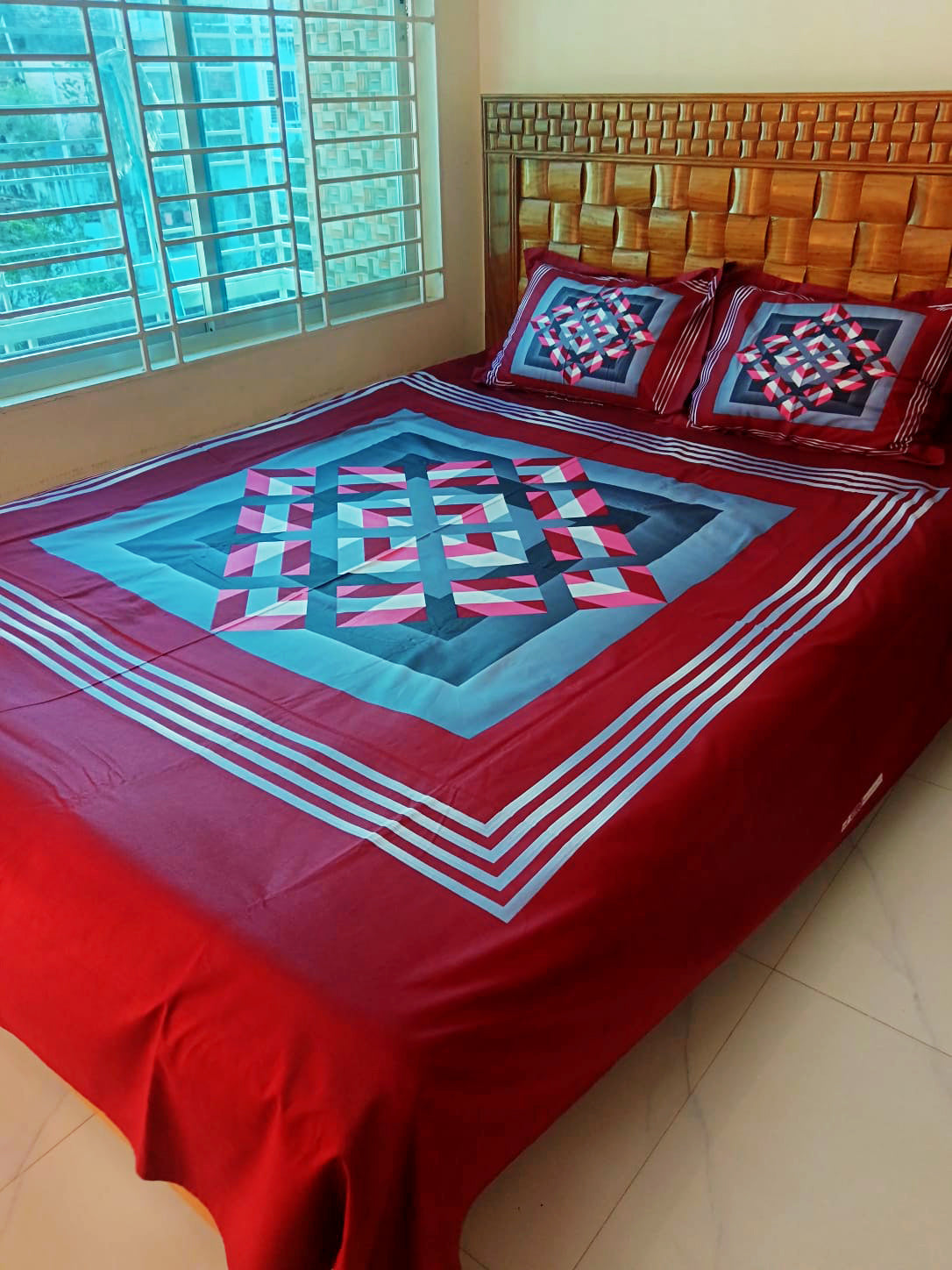 Premium Cotton Bedsheet with Two Pillow Covers