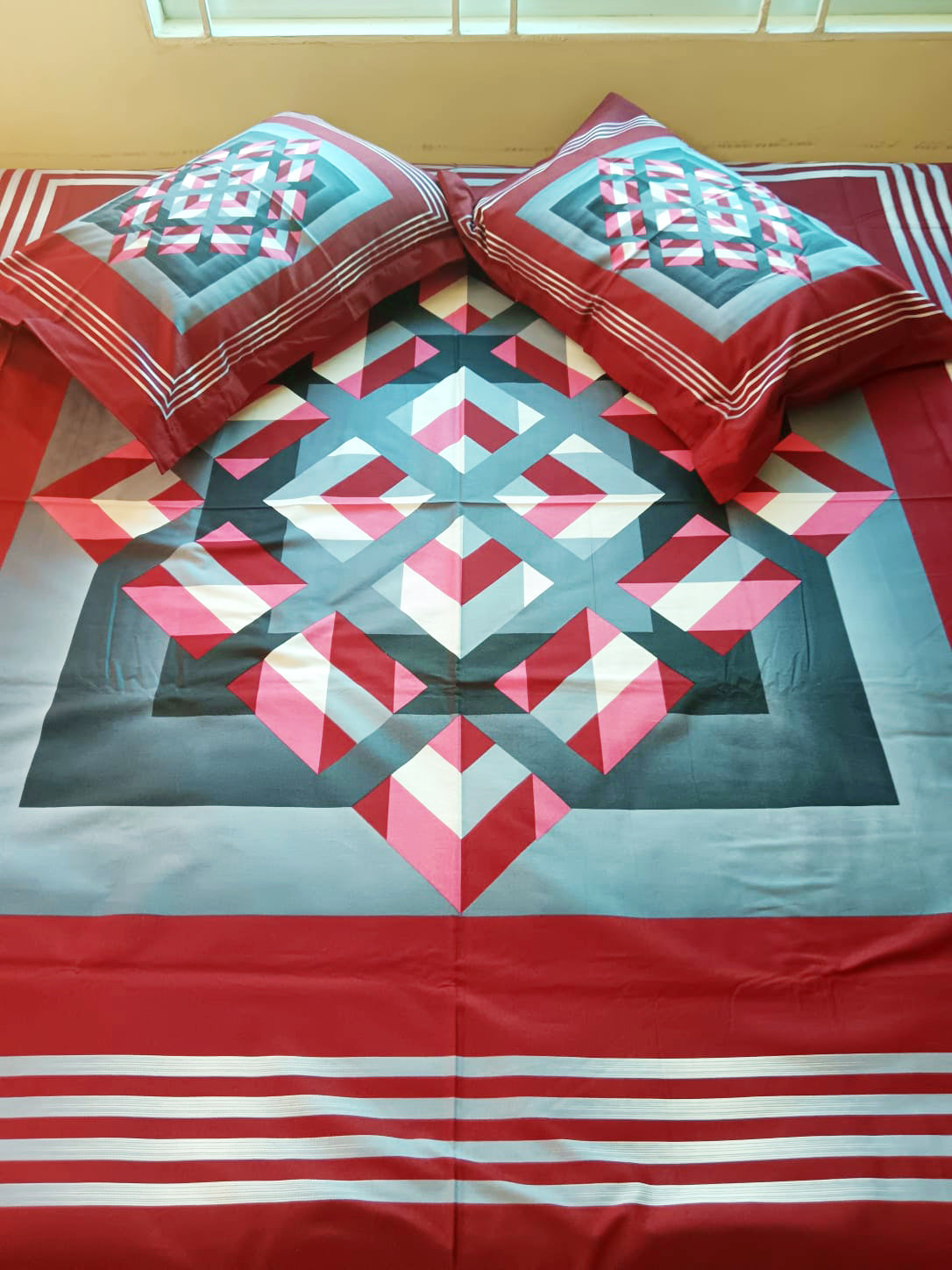 Premium Cotton Bedsheet with Two Pillow Covers