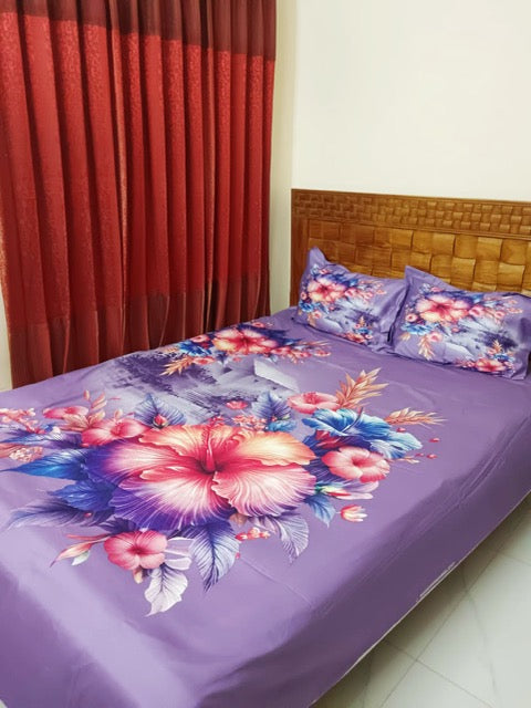 Premium Cotton Bedsheet with Two Pillow Covers